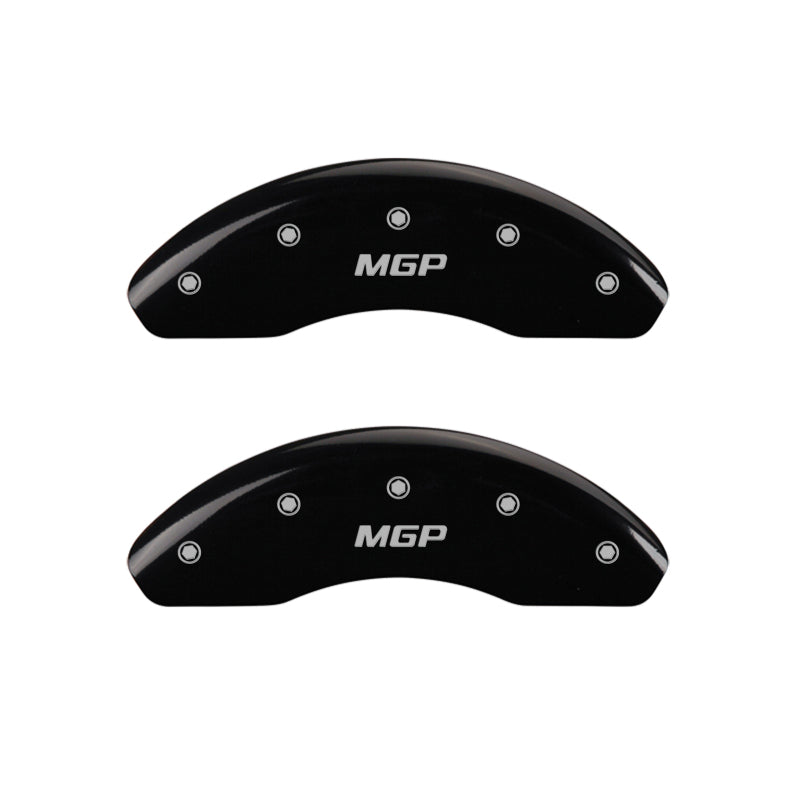 Couvre-étriers MGP 4 gravés avant et arrière MGP finition noire argent ch