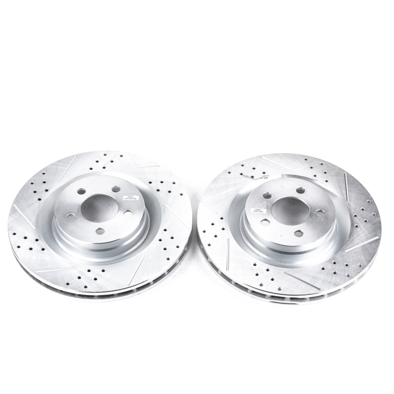 Disques de frein avant Power Stop 05-10 Chrysler 300 Evolution percés et fendus - Paire
