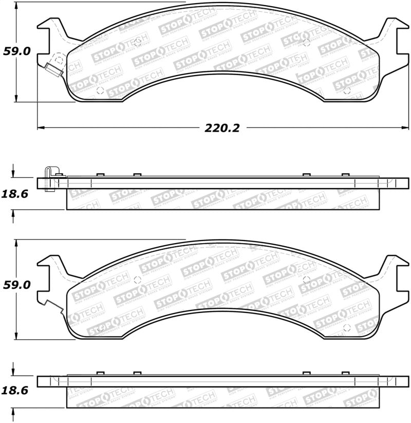 Plaquettes de frein StopTech Street Select