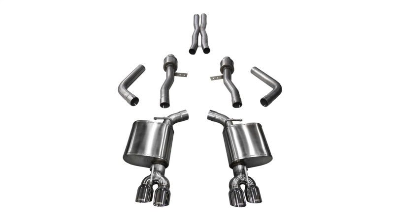 Dodge Challenger Corsa 17-18 5,7 L V8 Sport Cat-Back double sortie arrière avec embouts polis de 3,5 pouces