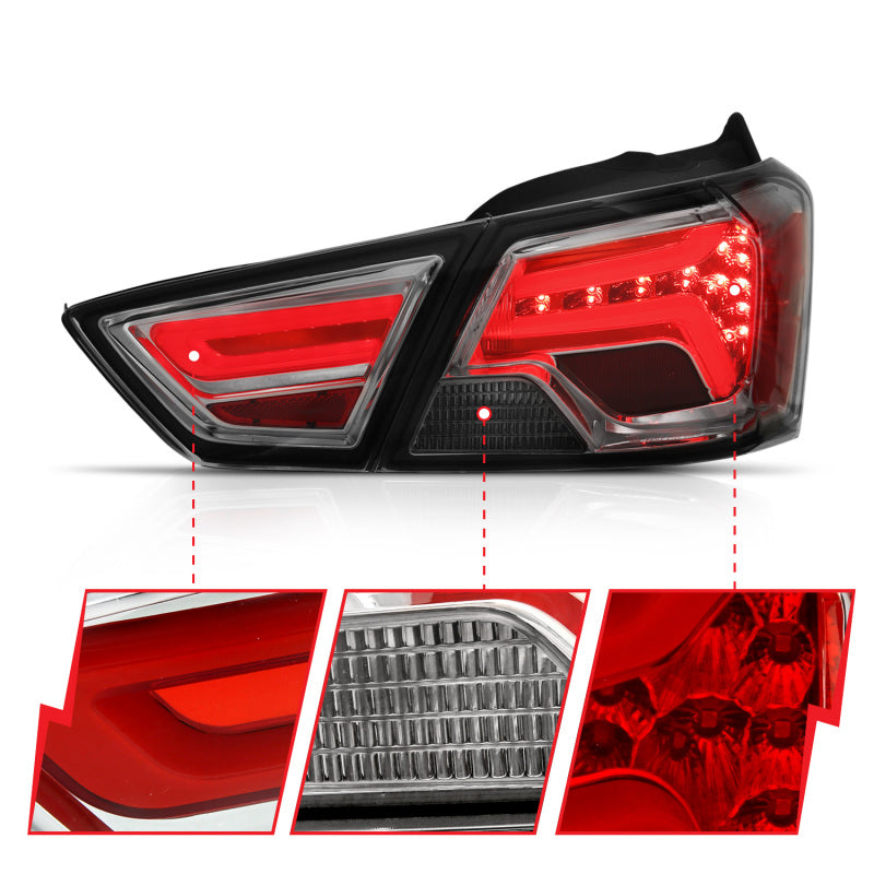 Feux arrière à LED ANZO 14-18 Chevrolet Impala Fumés