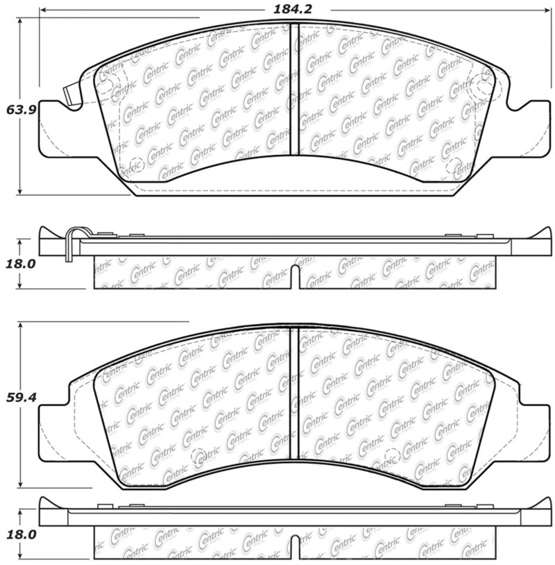 StopTech 08-20 Cadillac Escalade Plaquettes de frein avant pour camion et SUV