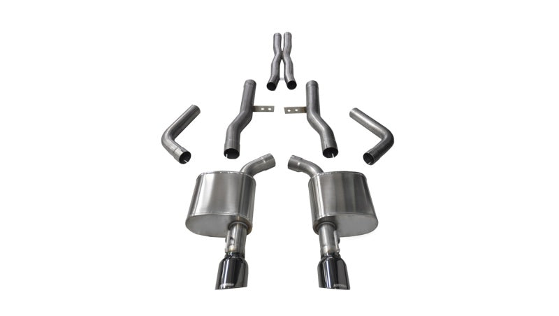 Échappement Cat-Back Xtreme noir pour Dodge Charger SRT/Scat Pack/R/T 6,4 L Corsa 15-16