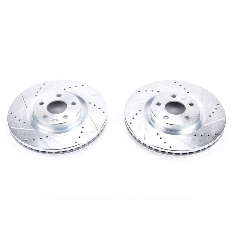 Disques de frein avant Power Stop 15-19 Ford Edge Evolution percés et fendus - Paire