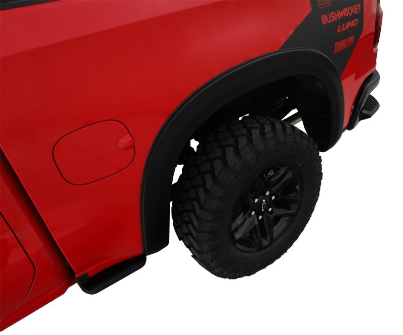 Bushwacker 19-24 Chevy Silverado 1500 Élargisseurs d'ailes de style OE 2 pièces arrière - Noir