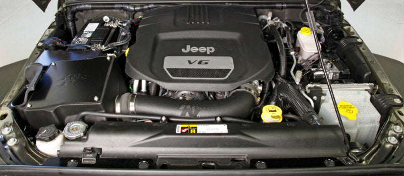 Kit d'admission K&N 12-18 Jeep Wrangler 3,6 L V6 Performance avec tuba