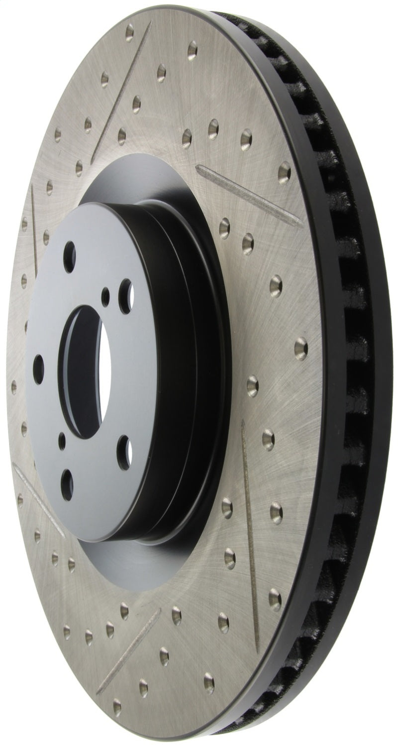 StopTech 14 Lexus IS Slotted & Drilled Front Right Rotor