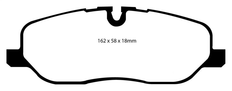 Plaquettes de frein avant EBC 05-10 Land Rover LR3 4.4 Greenstuff
