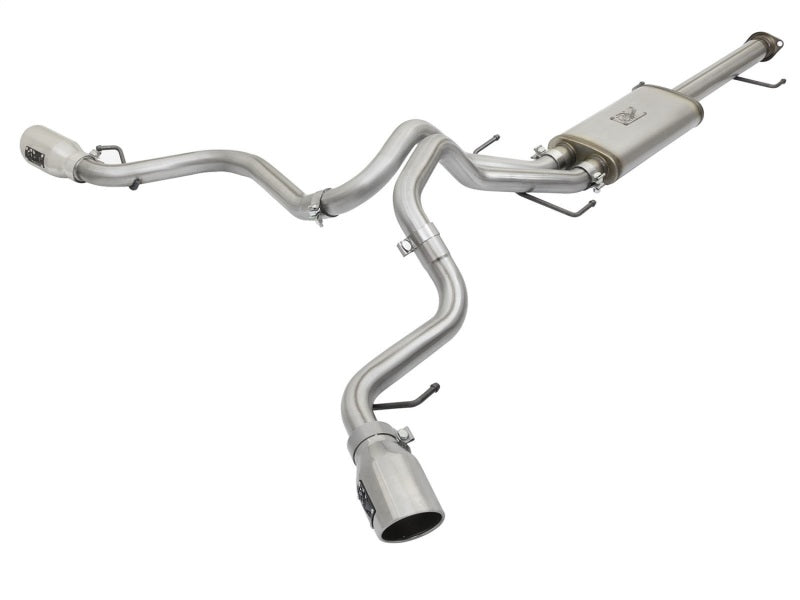 aFe MACH Force-Xp 3 po - 2,5 po SS Cat-Back double échappement avec embouts polis 07-14 Toyota FJ Cruiser 4,0 L