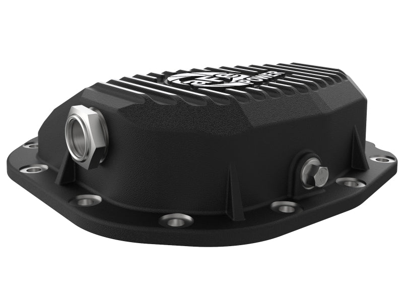 Couvercle de différentiel arrière aFe Pro Series noir avec ailettes 15-19 Ford F-150 (avec essieux arrière Super 8.8)