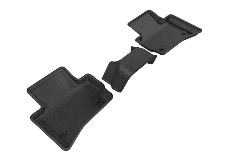 Tapis de sol 3D MAXpider 2017-2020 pour Jaguar/Land Rover F-Pace/Range Rover Velar Kagu 2e rangée - Noir