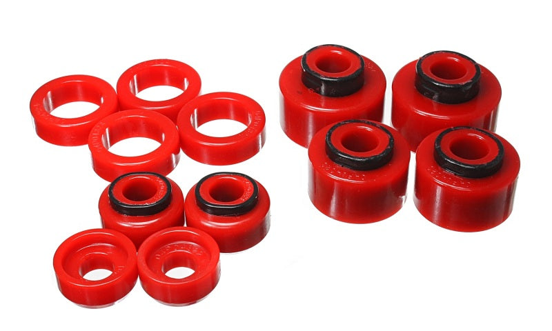 Ensemble de supports de carrosserie rouges Energy Suspension 05-07 Ford F250/F350 2/4WD