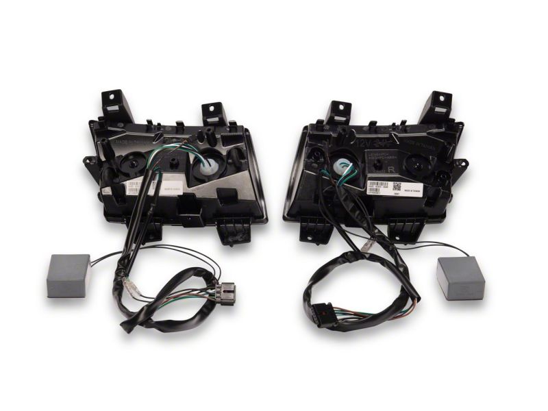 Feux de position latéraux à LED halogènes Raxiom 18-23 Jeep Wrangler Factory Axial Series - Fumés