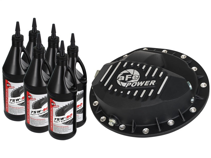 Couvercle de différentiel avant aFe usiné avec huile pour engrenages 75W-90 pour camions diesel Dodge 03-11 L6-5,9/6,7 L