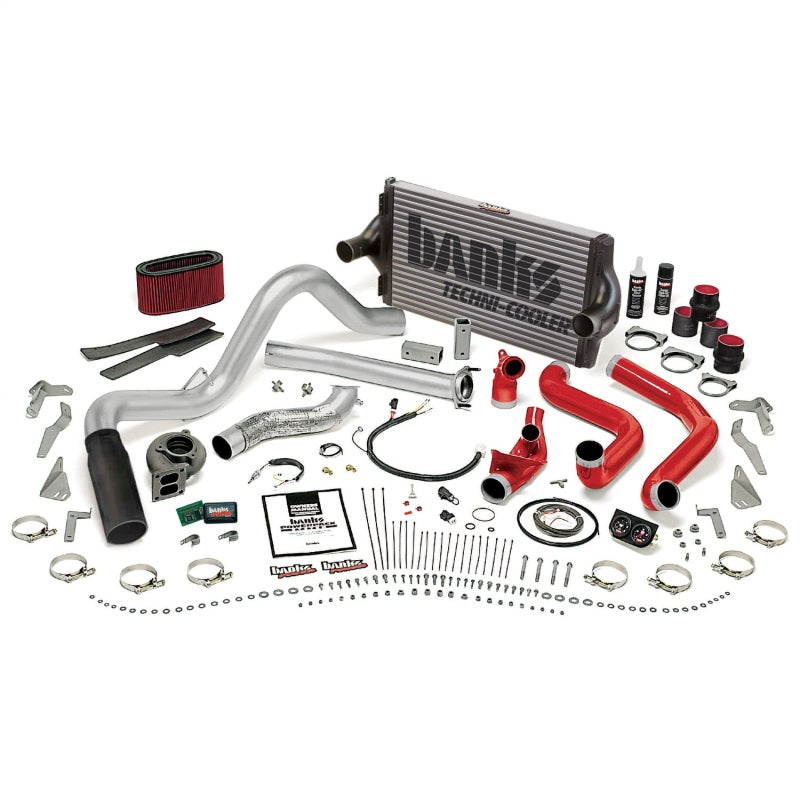 Système PowerPack Man Banks Power 94-95.5 Ford 7.3L - Échappement simple SS avec embout noir