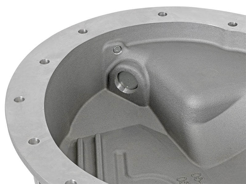 Couvercle de différentiel arrière aFe Power brut avec ailettes usinées Street Ser. 16-17 Nissan Titan XD (AAM 9.5-14)