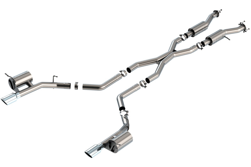 Système d'échappement Cat-Back Borla 2021+ Dodge Durango SRT Hellcat 6,2 L V8 AWD S-Type - T-304SS