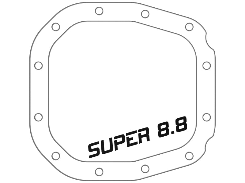 Couvercle de différentiel arrière aFe (usiné noir ; série Pro) ; Ford F-150 V6-2,7 L (t) 15-19 (12 boulons)