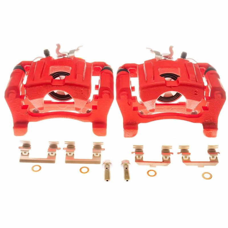 Étriers arrière rouges Power Stop 15-18 Ford Mustang - Paire