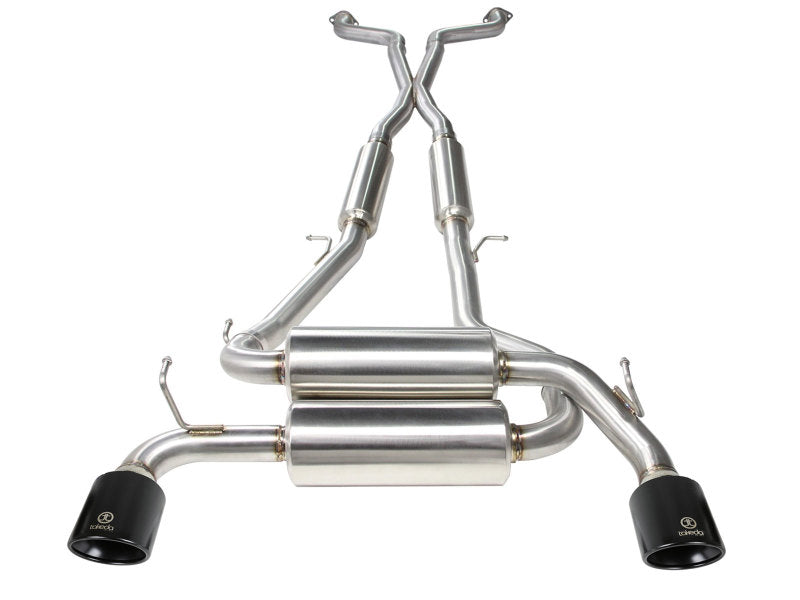 Système d'échappement Cat-Back aFe Takeda 2-1/2 po 304 SS Infiniti G37 08-13/Q60 14-15 V6-3.7 avec embouts noirs