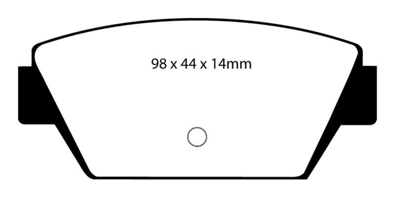 Plaquettes de frein arrière Redstuff EBC 93-94 Eagle Talon 1.8
