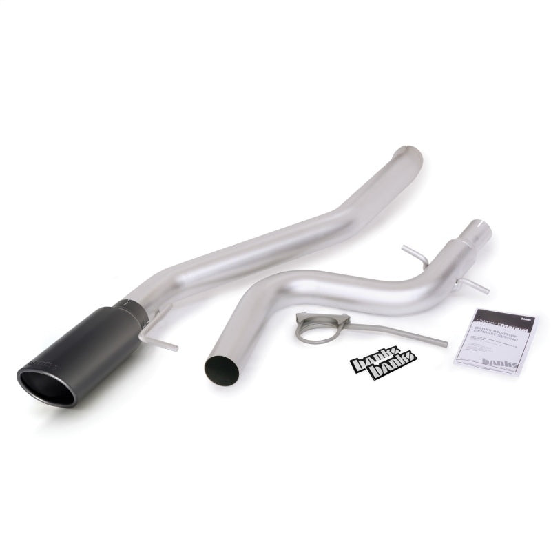 Système d'échappement Monster Banks Power 09-10 VW Jetta 2.0L TDI - Échappement simple SS avec embout noir