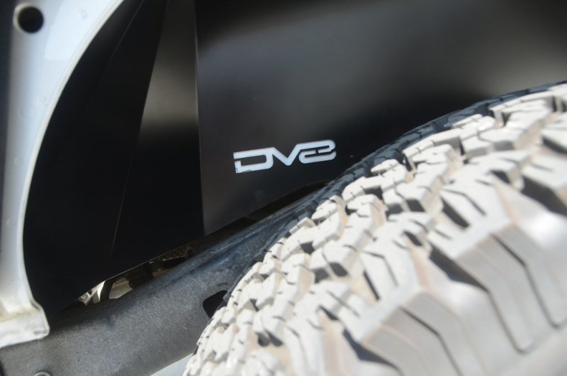 Garde-boue intérieur arrière en aluminium DV8 Offroad 07-18 Jeep Wrangler JK - Noir
