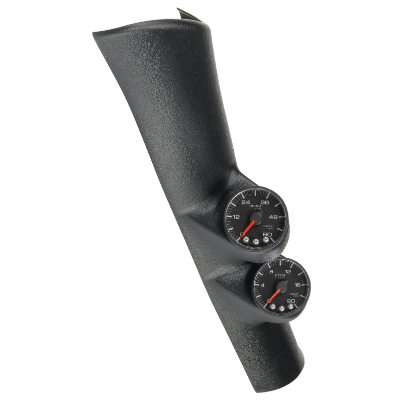 Kit de jauge diesel Autometer A-Pillar 98-02 RAM Boost/EGT 60psi/2000 degrés F Noir Spek-Pro