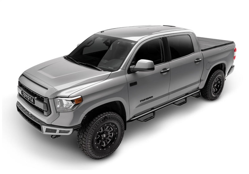 N-Fab Nerf Step 15-17 GMC - Chevy Canyon/Colorado Crew Cab 5 pieds - Noir brillant - Accès au lit - 3 pouces