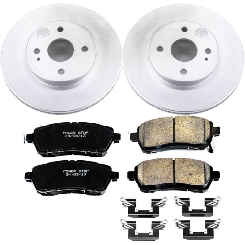 Kit de freins avant Power Stop 11-14 Mazda 2 Z17 Evolution Geomet avec revêtement