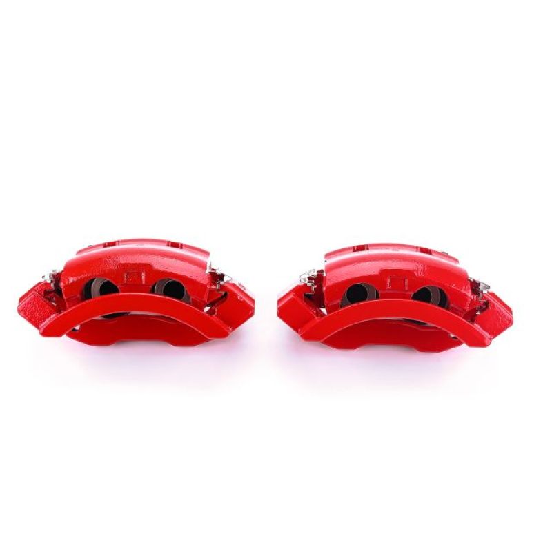 Étriers arrière rouges Power Stop 2007 Ford E-150 avec supports - Paire