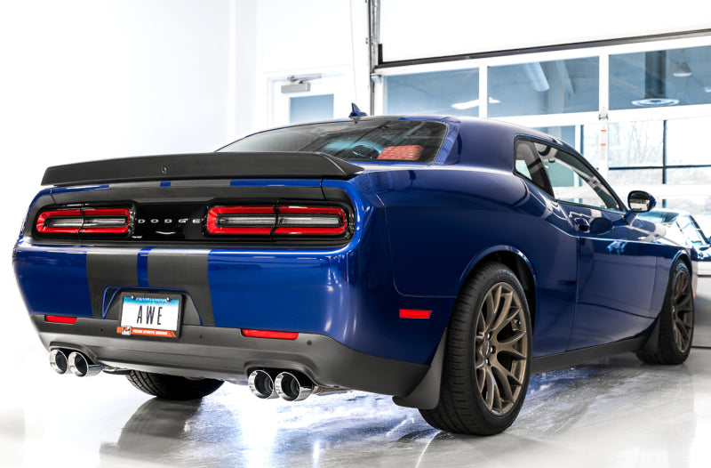Échappement AWE Tuning 2017+ Challenger 5.7 Touring Edition - Non résonant - Embouts Quad Diamond Black