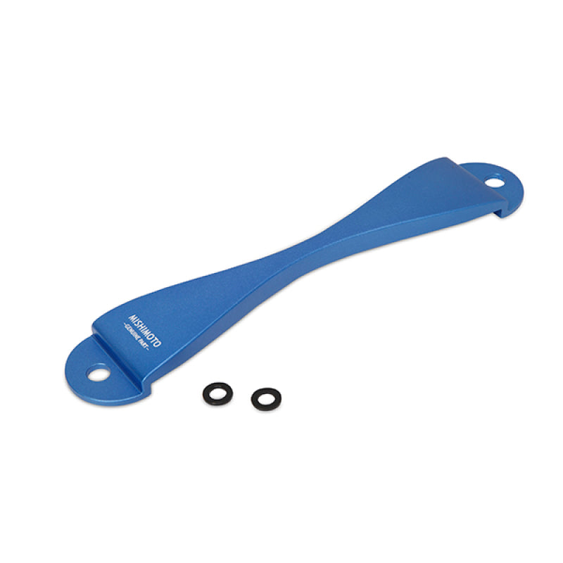 Attache de batterie CNC Mishimoto Subaru - Bleu