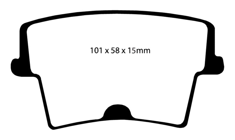 Plaquettes de frein arrière EBC 05-10 Chrysler 300C 5.7 Bluestuff