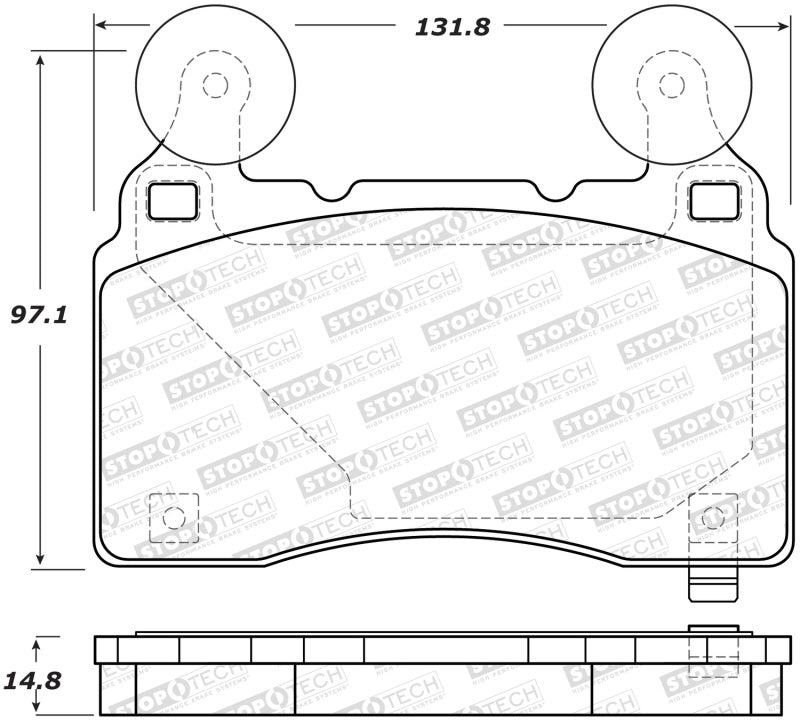 Plaquettes de frein avant StopTech Performance pour Cadillac CTS 14-19