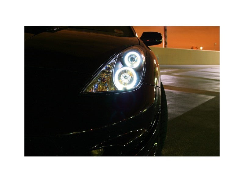 Phares de projecteur Spyder Toyota Celica 00-05 LED Halo DRL Blk High H1 Low H1 PRO-YD-TCEL00-LED-BK