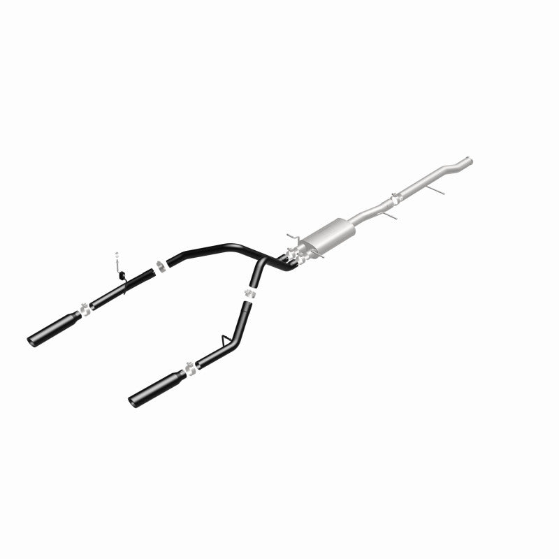 Cat-Back MagnaFlow SYS 3,5 pouces à embouts arrière divisés doubles noirs 10-13 Chevy Silverado / GMC Sierra 5,3 L