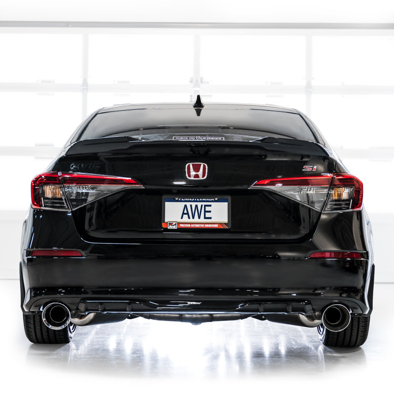 Échappement Catback AWE Tuning 22+ Honda Civic Si/Acura Integra Track Edition - Double embout chromé argenté