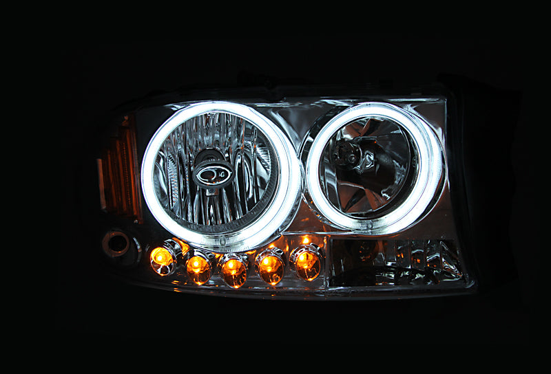 Phare avant en cristal ANZO 2003-2017 Chevy Express noir