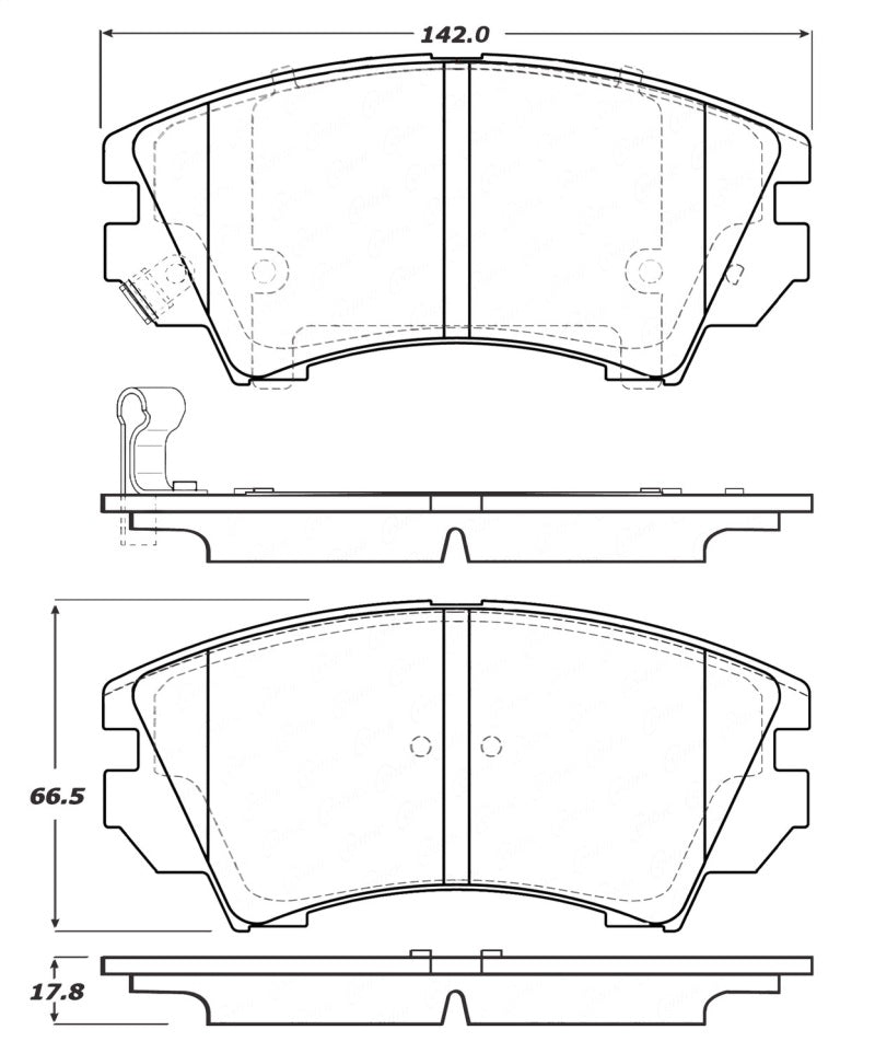 Plaquettes de frein avant StopTech Performance 11-16 Chevy Caprice