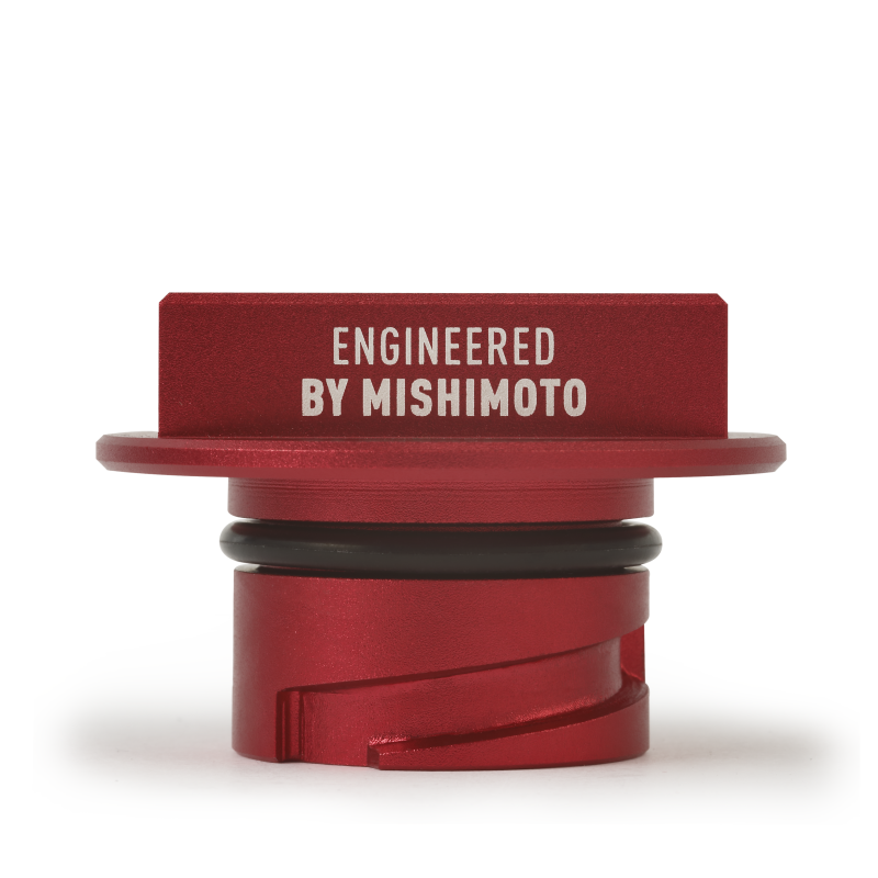 Bouchon de remplissage d'huile Mishimoto 05-16 Ford Mustang Hoonigan - Rouge