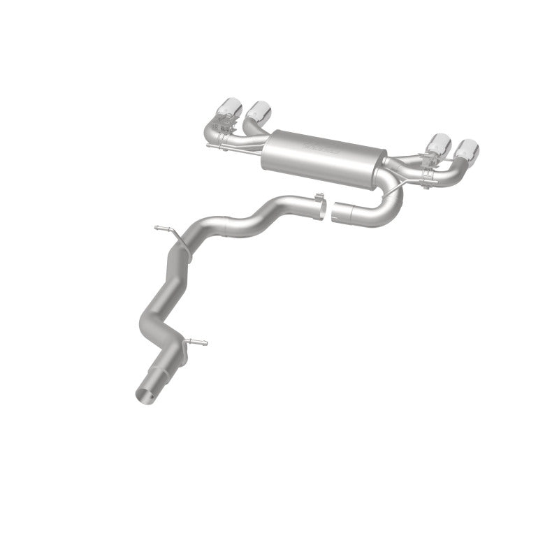 Système MagnaFlow C/B 2015-2017 Volkswagen Golf R 3 pouces SS poli Quad Tip Split sortie arrière