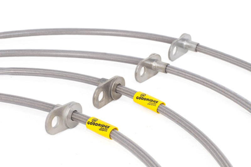 Kit de conduites de frein en acier inoxydable Goodridge 08-14 Subaru Impreza STi avec étriers Brembo