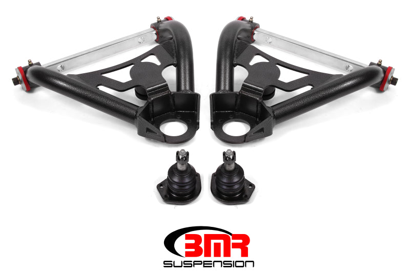 BMR 64-72 A-Body Upper Non-Adj. A-Arms w/ Stock Spindles (Polyurethane) - Black Hammertone BMR Suspension