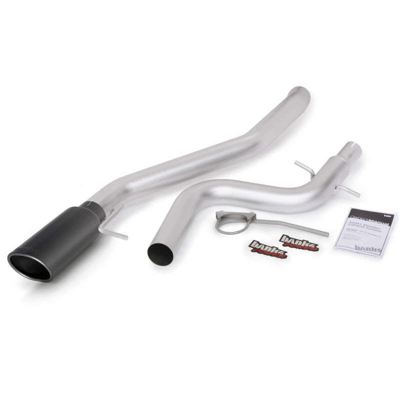 Système d'échappement Monster Banks Power 09-10 VW Jetta 2.0L TDI - Échappement simple SS avec embout noir