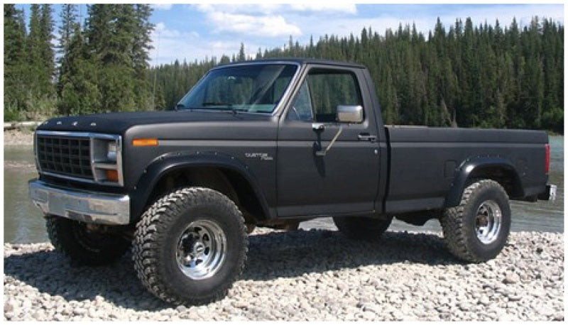 Élargisseurs de style découpé Bushwacker 80-86 Ford Bronco 2 pièces - Noir