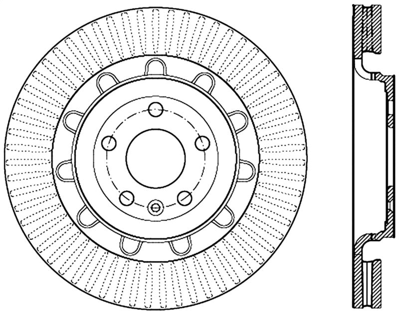 Disque de frein avant Stoptech Performance Cryo 13-14 Ford Taurus