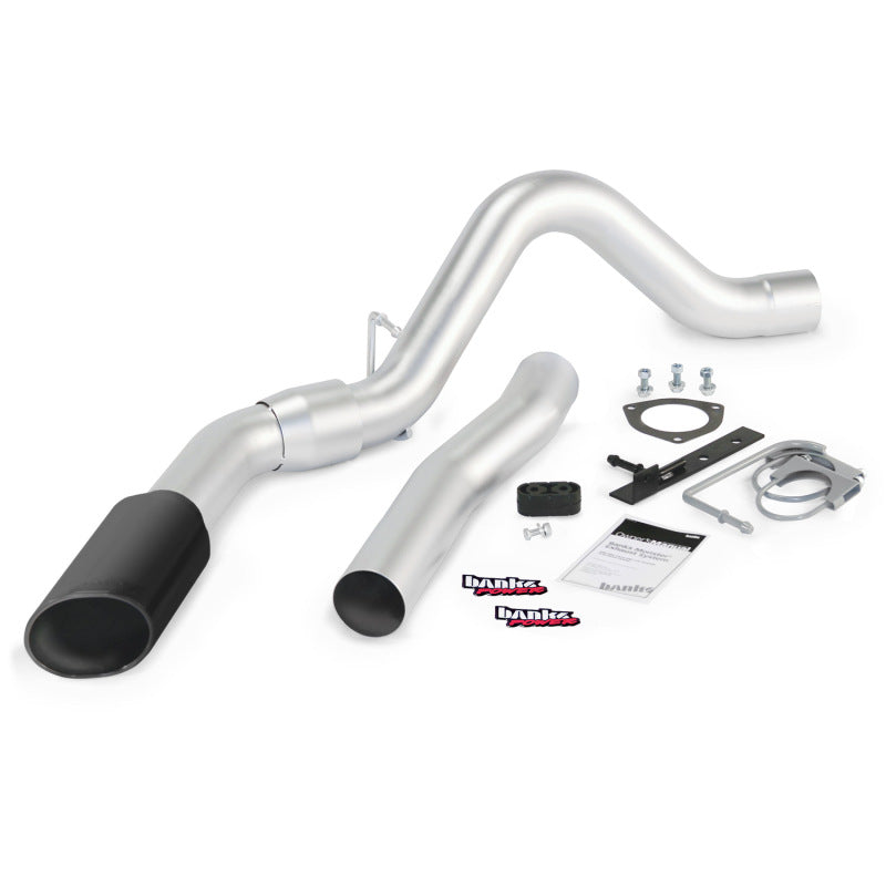 Système d'échappement Monster Banks Power 15 Chevy 6,6 L LML ECLB/CCSB/CCLB - Échappement simple SS avec embout noir