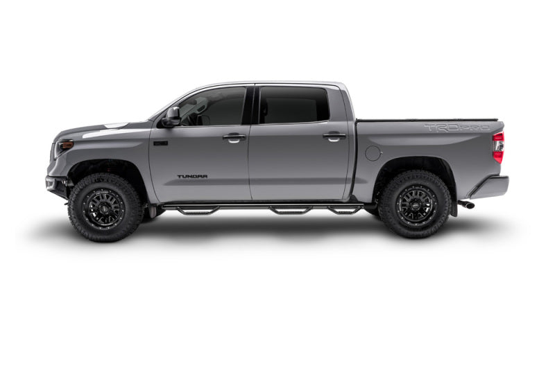 N-Fab Nerf Step 15-17 GMC - Chevy Canyon/Colorado Crew Cab 5 pieds - Noir brillant - Accès au lit - 3 pouces