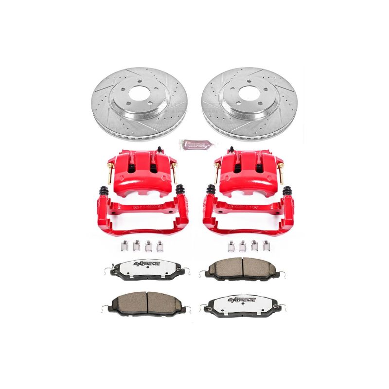 Kit de freins avant Power Stop 11-14 Ford Mustang Z26 Street Warrior avec étriers